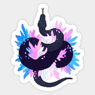 Trans Pride Flag Galaxy Python Sticker